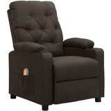  Masažni stol temno rjavo blago, (20939506) | Shoptok.si