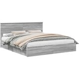  Krevet s od storage Siva Sonoma 180 x 200 cm Konstruirano drvo | shoptok.hr