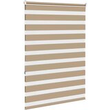 vidaXL Zebra senčilo peščeno rjava 115x150 cm tkanina širina 110,9 cm | Shoptok.si