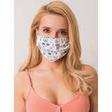 Fashion Hunters Black and white protective mask with an imprint | Shoptok.si