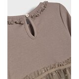 Sinsay Pamučna haljina s tilom i volanima | shoptok.hr