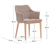 Kave Home Bež jedilni stoli v kompletu 4 ks Croft – | Shoptok.si