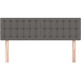  Uzglavlja siva 144x5x78/88 cm od umjetne kože | shoptok.hr