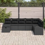  Sjedeća garnitura za vrt 8 kom. Crna poliratan 289 x 179 x 85 cm | Shoptok.si
