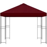 Gazebo 3 x 3 m Tamno crvena Poliester i čelik 190 gsm | shoptok.hr