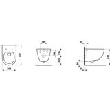 Laufen viseča brezrobna WC školjka RIMLESS 820966 000 000 | Shoptok.si