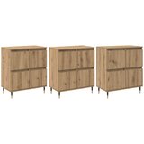 Ormarić za pohranu 3 pcs Umjetnički hrast 60 x 35 x 70 cm | shoptok.hr