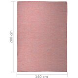  Vanjski tepih ravnog tkanja 140 x 200 cm crveni Slike
