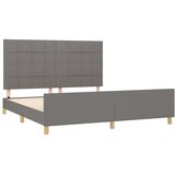  Okvir kreveta bez madraca tamnosivi 180x200 cm od tkanine | shoptok.hr