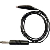 Schnepp 100CM PVC SW merilni kabel [lamelni vtič 4 mm - krokodil sponka] 1.00 m črna 1 kos, (20422747) Cene