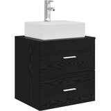  Set ormarića za kupaonicu 3 kom. Crna 49,5 x 41 x 62,5 cm | shoptok.hr