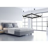 Toolight moderna led stropna svjetiljka + pilot app793-cp crni stan | shoptok.hr