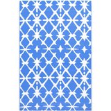 Vanjski tepih ARAKIL plavo-bijeli 80 x 150 cm PP | shoptok.hr