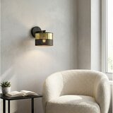  Zidna lampa LUX 1xE27/15W/230V crna/zlatna | Eponuda.com