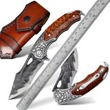 IZMAEL Damaskasti lovački sklopivi nož HARAHU KA-31665 - Smeđa | shoptok.hr