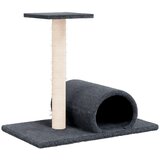  Grebalica za mačke s tunelom tamnosiva 60 x 34,5 x 50 cm | Eponuda.ba