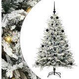 vidaXL Umjetno božićno drvce s rasvjetom i setom kuglica Zelena 150 cm | shoptok.hr