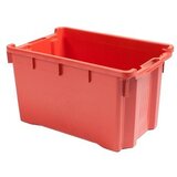 x Plastični zaboj (55 x 42 x 29 cm, 50 L, rdeč) | Shoptok.si