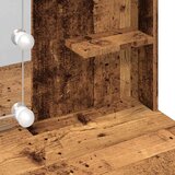  Toaletni stol s LED svjetlima Staro drvo 96x40x142 cm | shoptok.hr