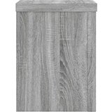 vidaXL Stojalo za rastline 2 kosa siva sonoma 15x15x20 cm inž. les | Shoptok.si