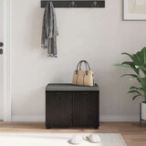  Haldna klop z blazino z vrati Črna Orehovina 60 x 38 x 46 cm, (5000155672) | Shoptok.si