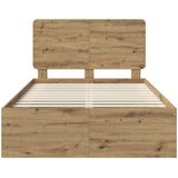  Krevetna konstrukcija Umjetnička hrastovina 120 x 200 cm | shoptok.hr