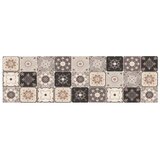  Kuhinjski Tepih Sivi i bež mozaik 300 x 60 cm 100% poliamid - Sivi i bež mozaik 60 x 300 cm | shoptok.hr