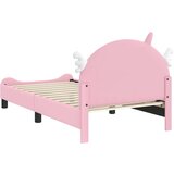 Krevet za djecu s uzglavljem Ružičasta 80 x 160 cm PU | shoptok.hr