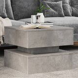 The Living Store Klubska mizica z LED lučkami betonsko siva 50x50x40 cm - Klubska Mizica, (21573956) | Shoptok.si