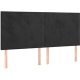Maison Chic Posteljno vzglavje - Vzglavna omarica 4 kosa črn 80x5x78/88 cm žamet, (22077666) | Shoptok.si
