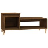  Klubska mizica Rjav hrast 100x50x45 cm inženirski les, (20714217) | Shoptok.si