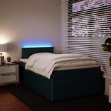 Box spring krevet s madracem tamnozeleni 120x200 cm baršunasti | shoptok.hr