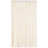  Zastor protiv muha bež i bijeli 100 x 200 cm od šenila | shoptok.hr