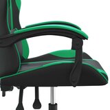  Gaming stol črno in zeleno umetno usnje, (20701093) | Shoptok.si