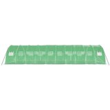  Staklenik s čeličnim okvirom zeleni 40 m² 10 x 4 x 2 m | shoptok.hr