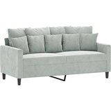  2-dijelni set sofa s jastucima svjetlosivi baršunasti | shoptok.hr
