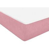 Box spring postelja z vzmetnico roza 90x210 cm žamet, (21792920) | Shoptok.si