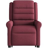  Električni masažni naslonjač na podizanje od tkanine boja vina | shoptok.hr