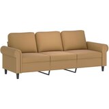 vidaXL Trosjed od tkanine Smeđa 180 cm baršunasti | shoptok.hr