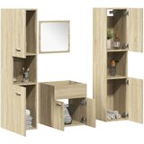 Maison Chic Kopalniški sestavi - Kopalniška garnitura 4-delna sonoma hrast inženirski les, (21788021) | Shoptok.si