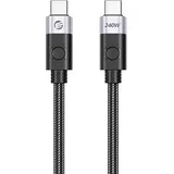 Kabel za punjenje CC240 USB - C / USB - C PD 240W USB4 40Gb / s 8K - Crna / 1.5m