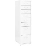 vidaXL mobilni ormarić za spise bijeli 28 x 41 x 109 cm metalni Cijene