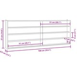  Drvena kolekcionarska vitrina s vratima 100x8,5x37 cm | shoptok.hr