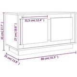 TV ormarić boja hrasta sonome 80x35x45 cm konstruirano drvo | shoptok.hr