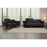 MID.YOU 3-SED, črna usnje | Shoptok.si
