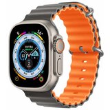 DEVIA Narukvica Silikonska Sport6 za Apple Watch 44/45/46/49mm sivo-narandzasta | Eponuda.com