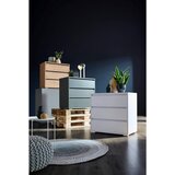CARRYHOME komoda, antracit, barve hrasta | Shoptok.si