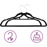  20-dijelni set vješalica za odjeću protuklizni crni baršunasti | shoptok.hr