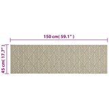  Kuhinjski tepih perivi s uzorkom lišća 45 x 150 cm baršunasti | shoptok.hr