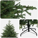  Umjetno božićno drvce s nogom 240 cm PVC i metal Zelena - 240 cm bez LED svjetala | shoptok.hr